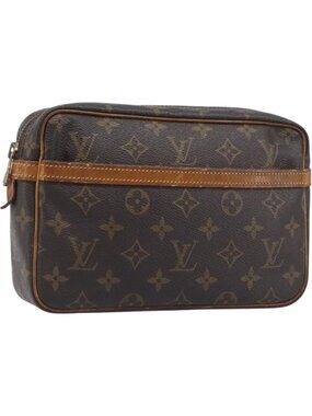 LOUIS VUITTON Monogram Compiegne 23 Clutch Bag M51847